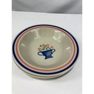Newcor Stoneware Japan Floral Set of 4 Bowls